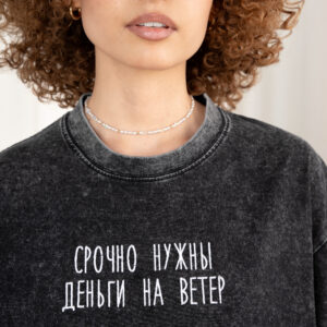 Футболка оверсайз "деньги на ветер"